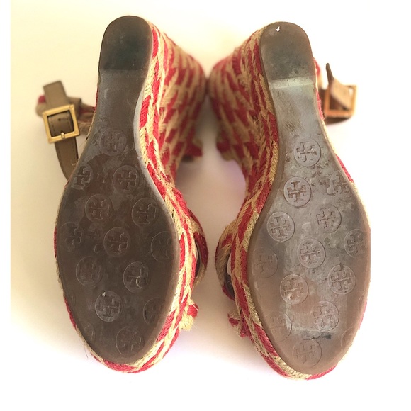 TORY BURCH red/brown espadrilles 🔥🔥 - Picture 4 of 5